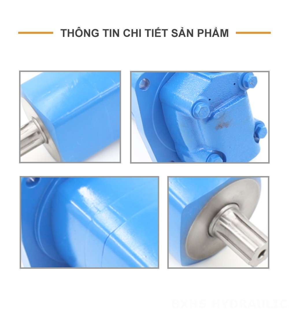 Mô-tơ thủy lực Cycloid BM5 80 cc/vòng 75 L/phút Mô tơ thủy lực